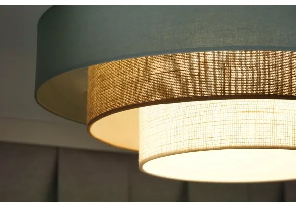 Duolla-Plafoniera LED LUNETA LED/26W/230V diametro 60 cm 4000K turchese/beige