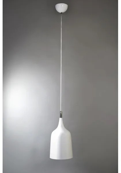 Searchlight 27014 - Lampadario a sospensione con filo 1xE27/60W/230V bianco