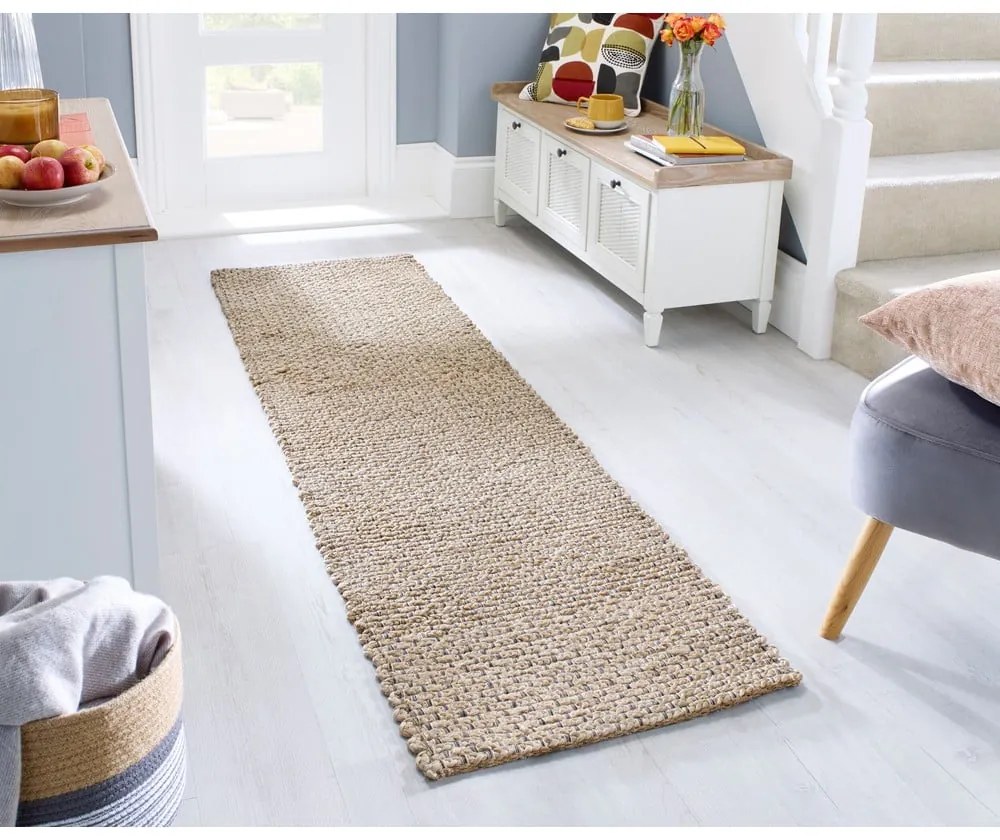 Tappeto in juta colore naturale 60x230 cm Sol - Flair Rugs