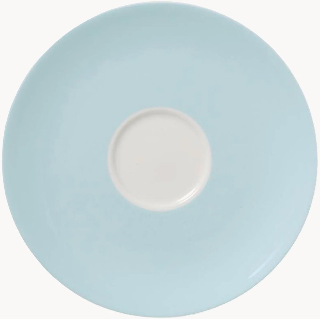 Set di 6 piattini in Fine Bone China Pastel