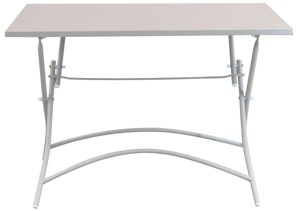 ROMANUS - tavolo in acciaio pieghevole da esterno