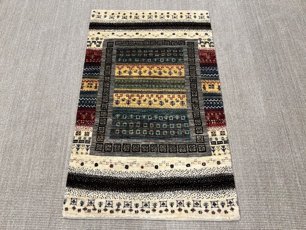 Gabbeh Tappeto 90 x 140 Marrone (Iran) Annodato A Mano
