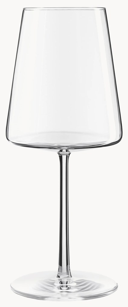 Bicchieri da vino rosso in cristallo a forma di cono Power 6 pz