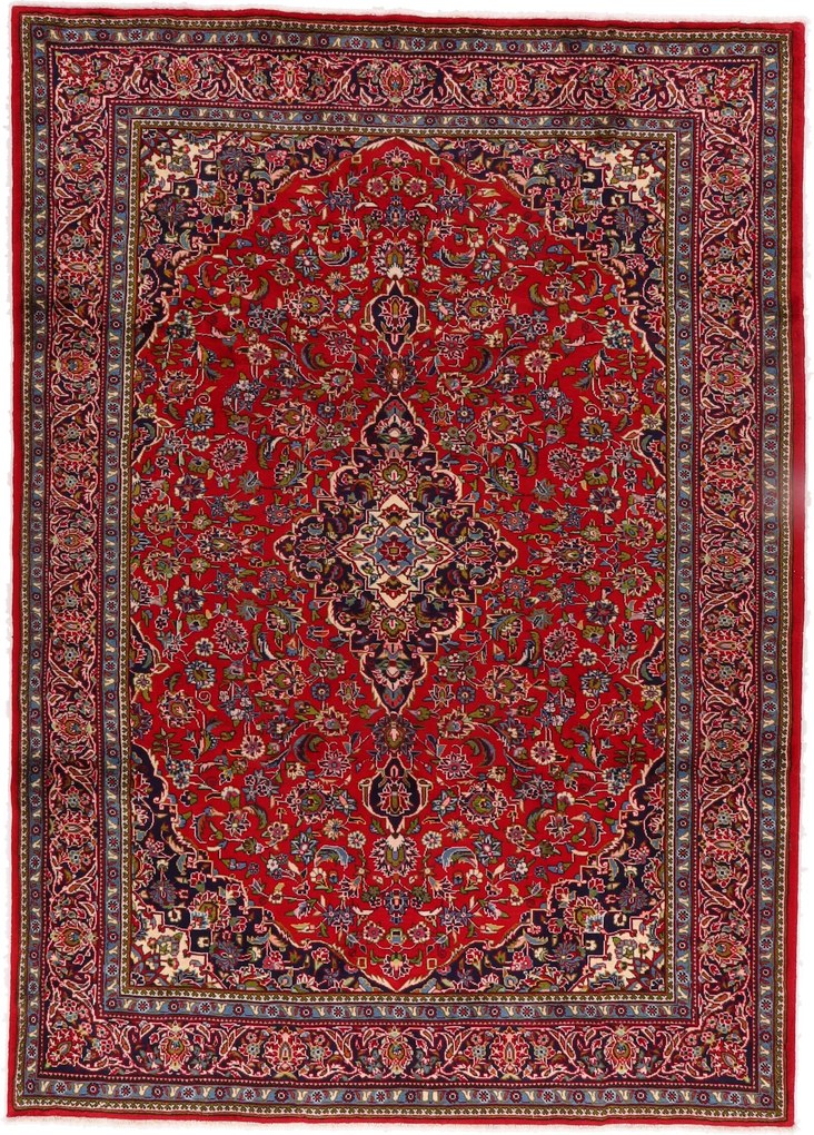 Kashan Tappeto 230x320 (Iran) Annodato A Mano