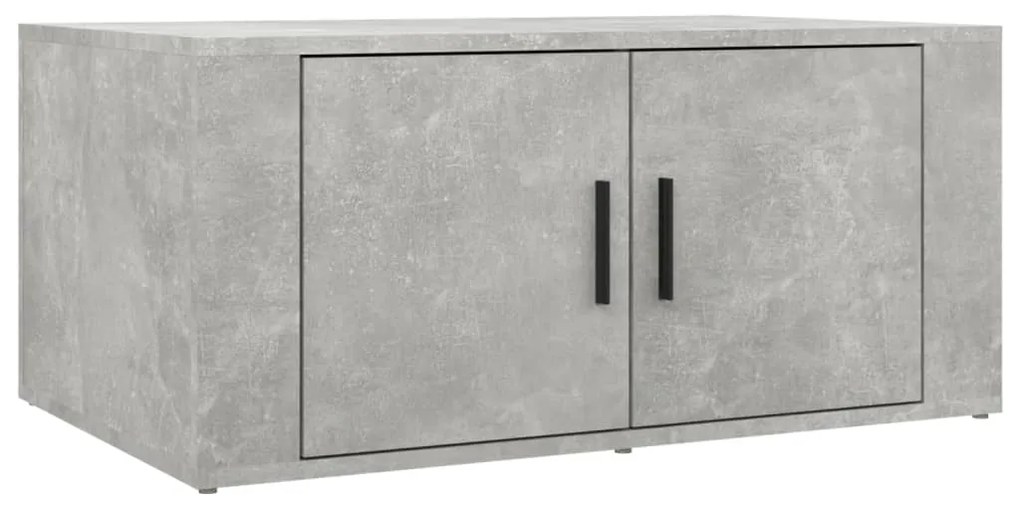 Tavolino salotto grigio cemento 80x50x36 cm legno multistrato