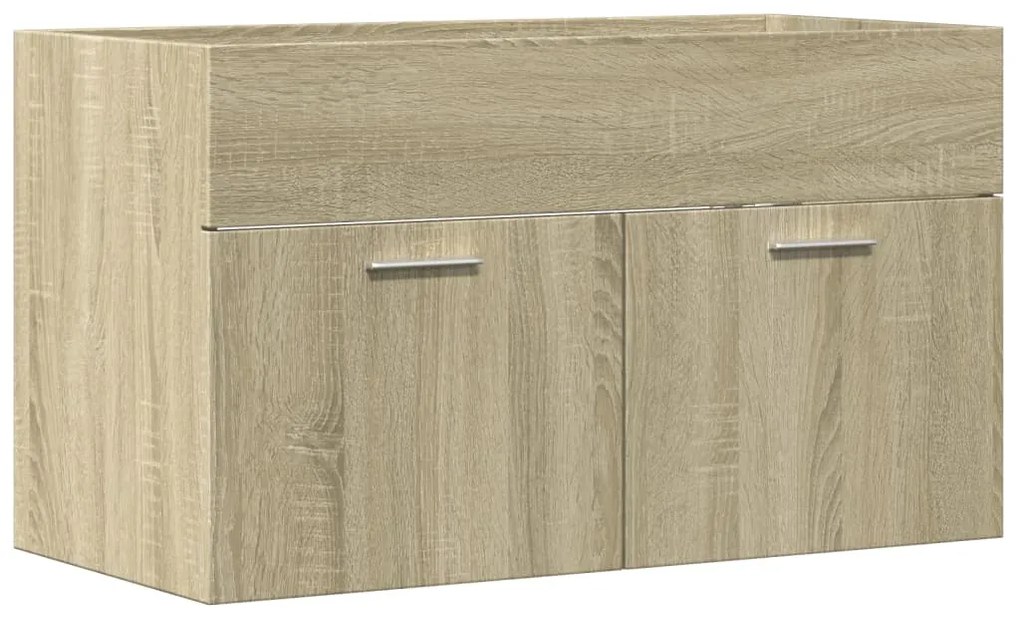 Mobile lavabo bagno rovere sonoma 90x38,5x46 cm multistrato