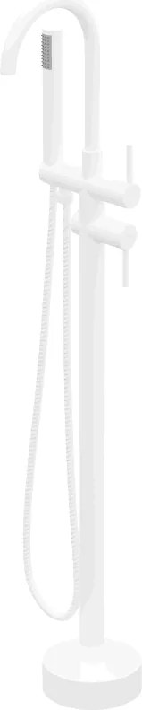 Mexen Alma rubinetto da bagno autoportante, bianco - 75033-20