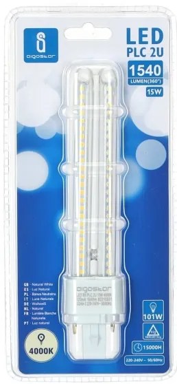 Lampadina LED G24D-3/15W/230V 4000K - Aigostar