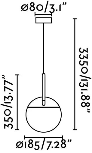 FARO 28210 - Lampadario su filo MINE 1xE27/40W/230V
