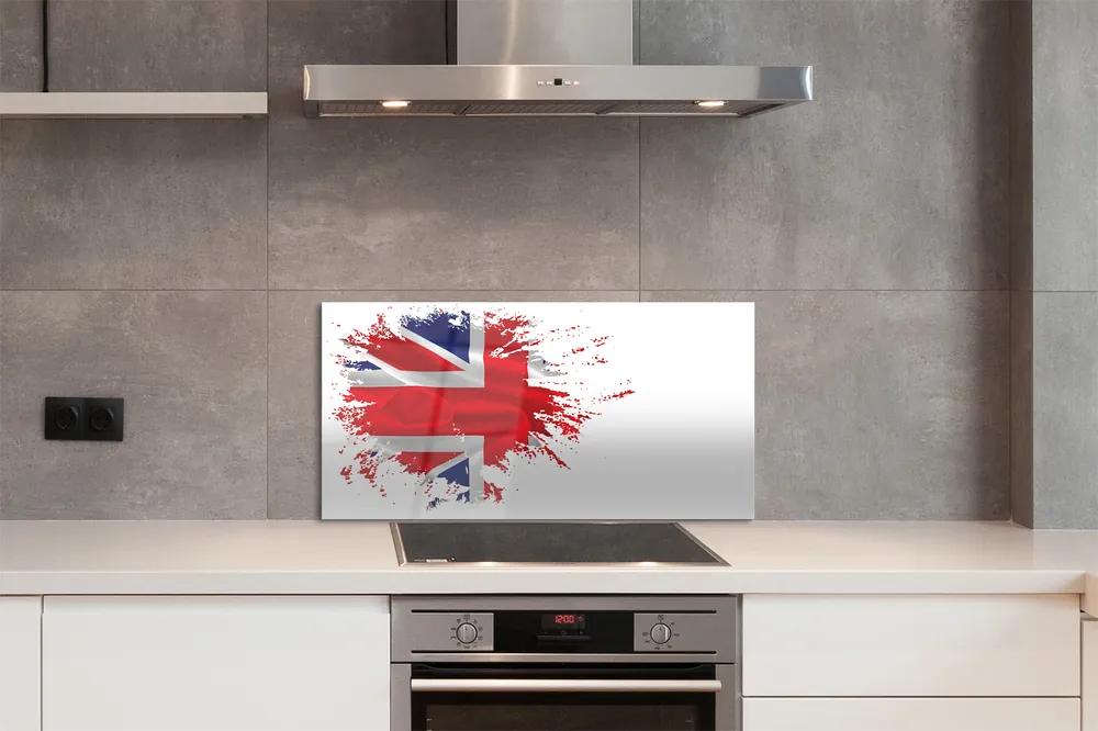 Pannello paraschizzi cucina Bandiera della Gran Bretagna 100x50 cm