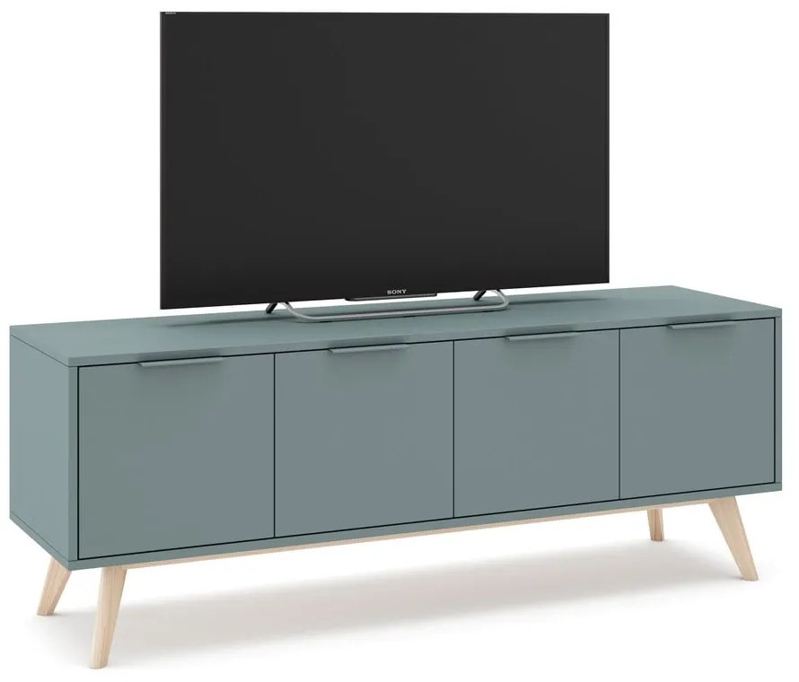 Mobile TV verde-grigio 140x53 cm Pisco - Marckeric