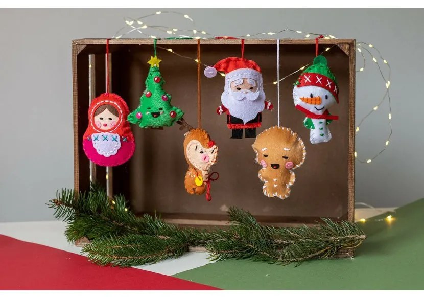 Set creativo - Decorazioni natalizie da cucire