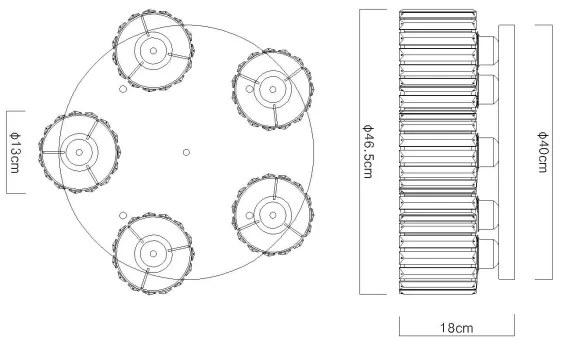 Globo 15742-5D - Lampadario a plafone JORDANA 5xE27/60W/230V diametro 46,5 cm nero