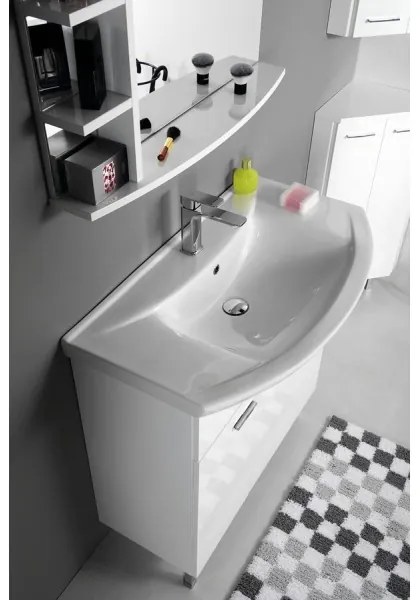 Aqualine - Lavabo da incasso ZERO 86x50 cm ceramica/bianco