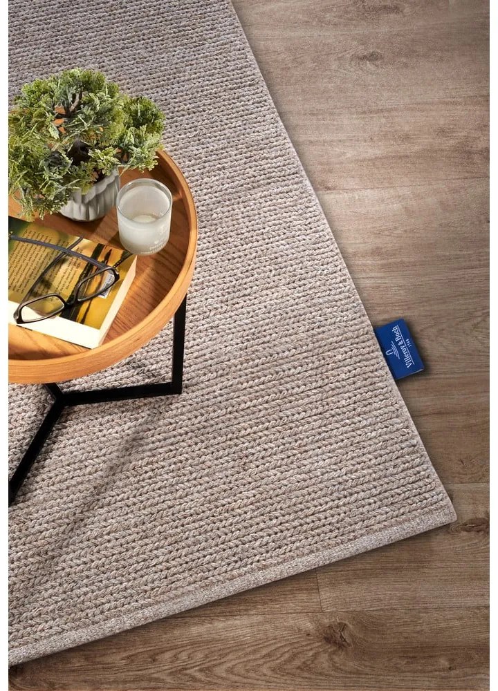 Tappeto marrone chiaro in lana intrecciata 60x90 cm Francois - Villeroy&amp;Boch