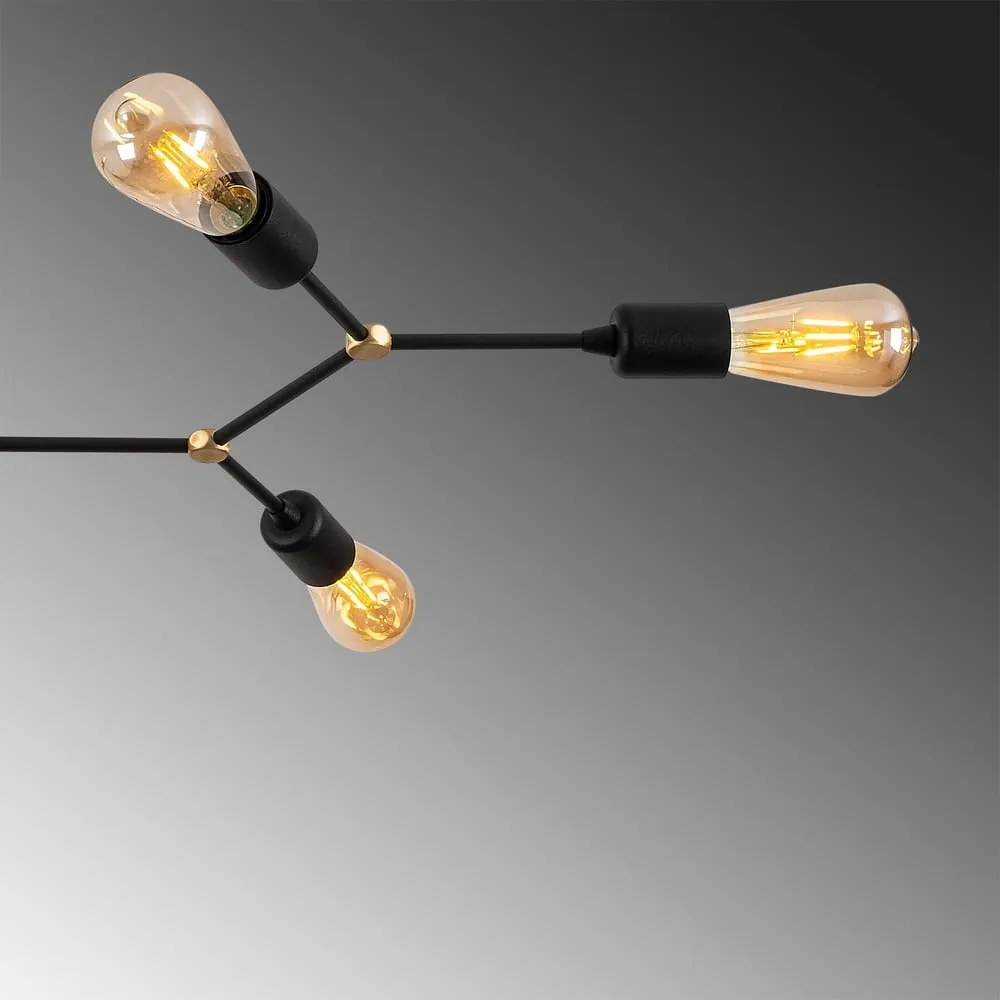 Plafoniera nera 48x95 cm Sparrow – Opviq lights