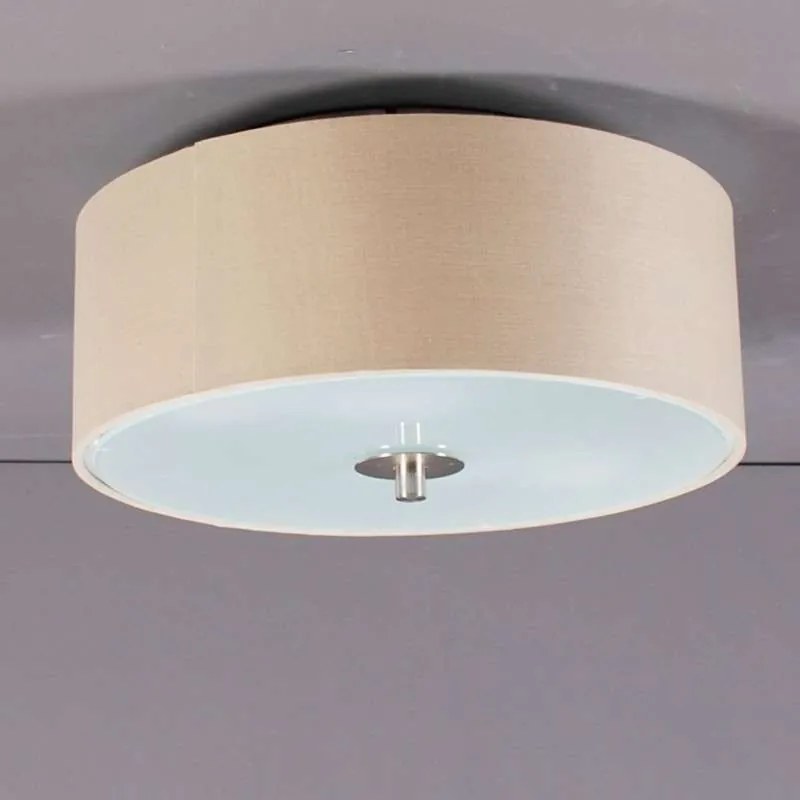 Lampada da soffitto rustica beige 30 cm - Drum