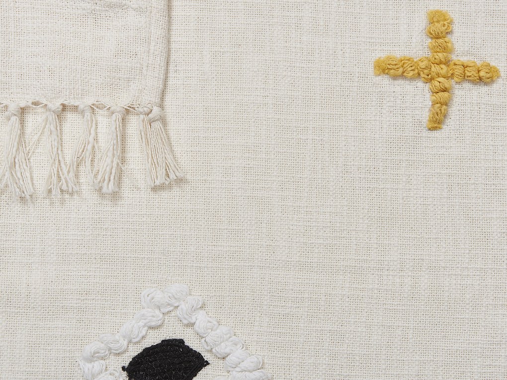 Coperta cotone multicolore 130 x 180 cm MORENA Beliani