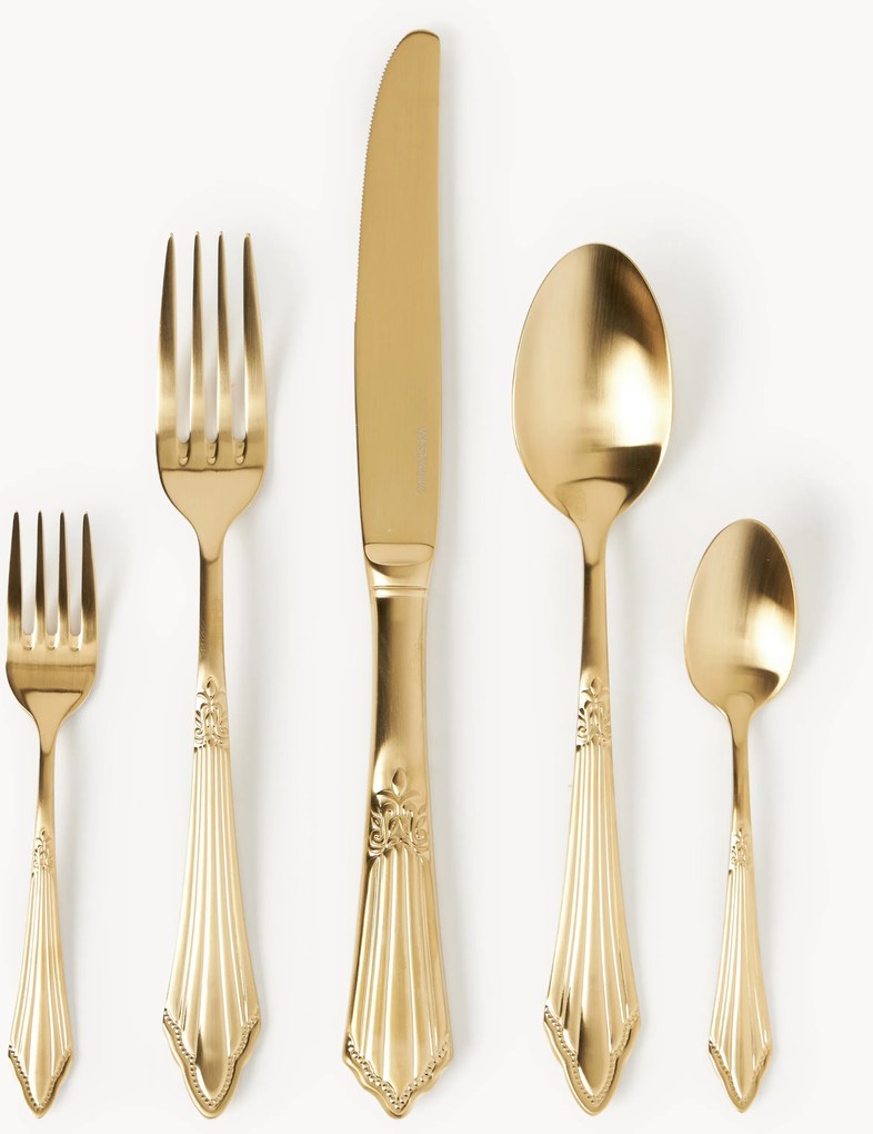 Set di posate spazzolate opache Val, varie misure