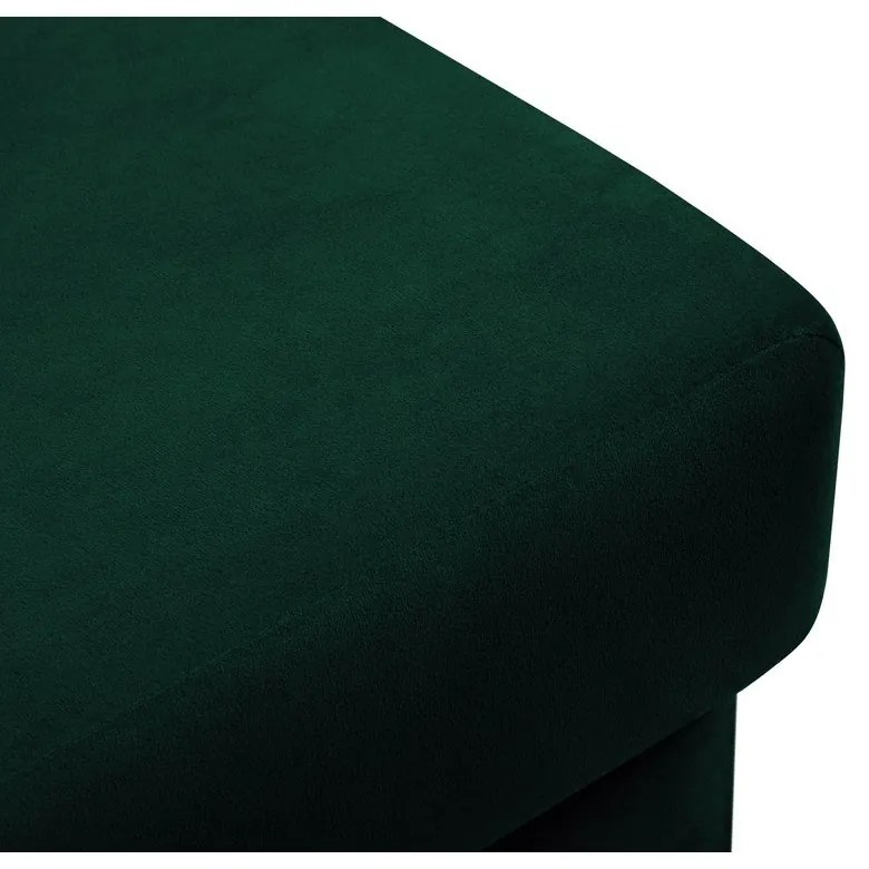 Poggiapiedi verde con rivestimento in velluto Kyoto – Cosmopolitan Design