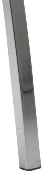 Sedia da pranzo AMAL 1 pz nero/cromo opaco