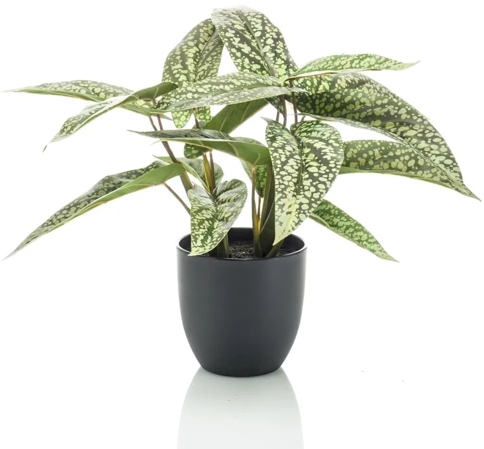 Calathea Artificiale Dots 38 Cm İn Vaso /