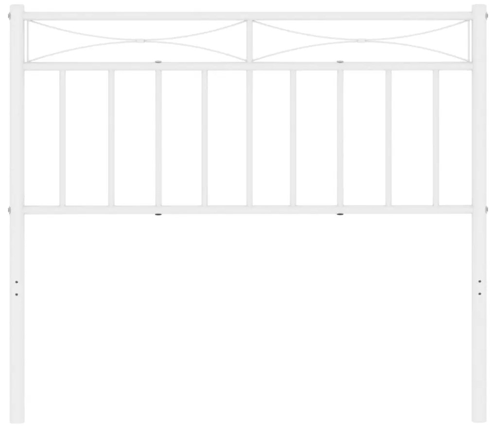 Testiera in metallo bianco 107 cm