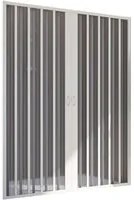 Porta Doccia in PVC 150CM H185 a soffietto con Apertura Centrale colore Bianco mod. Flex