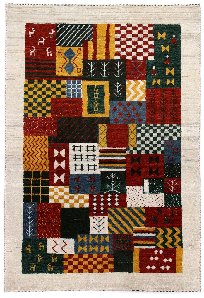Rizbaft Tappeto 100x150 (Iran) Annodato A Mano