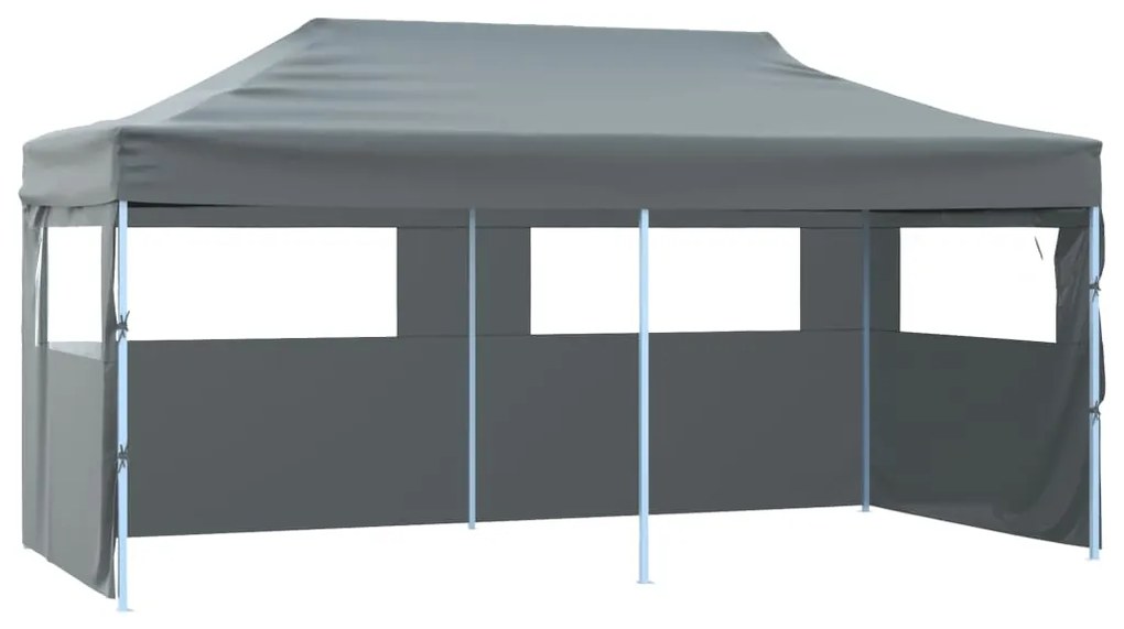 Tenda Pieghevole Pop-up Con Pareti Laterali 3x6 M Antracite /