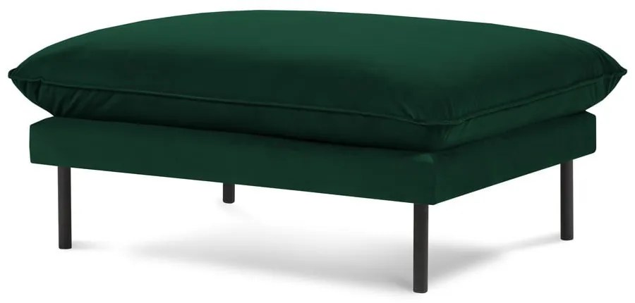 Pouf in velluto verde scuro Vienna - Cosmopolitan Design