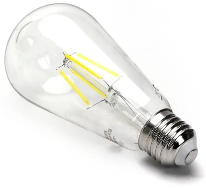 Lampadina LED FILAMENT ST64 E27/6W/230V 6500K - Aigostar