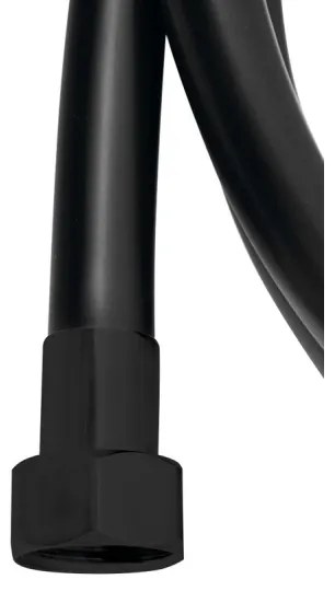 Sapho - Flessibile per doccia SOFTFLEX 200 cm, nero opaco