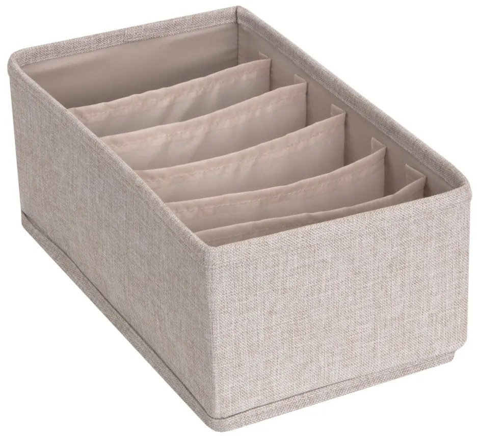 Organizzatore per cassetti beige con scomparti Cassetto, 16,5 x 11 cm - Bigso Box of Sweden