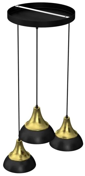 Lampadario a sospensione con filo NERGIS 3xE27/60W/230V