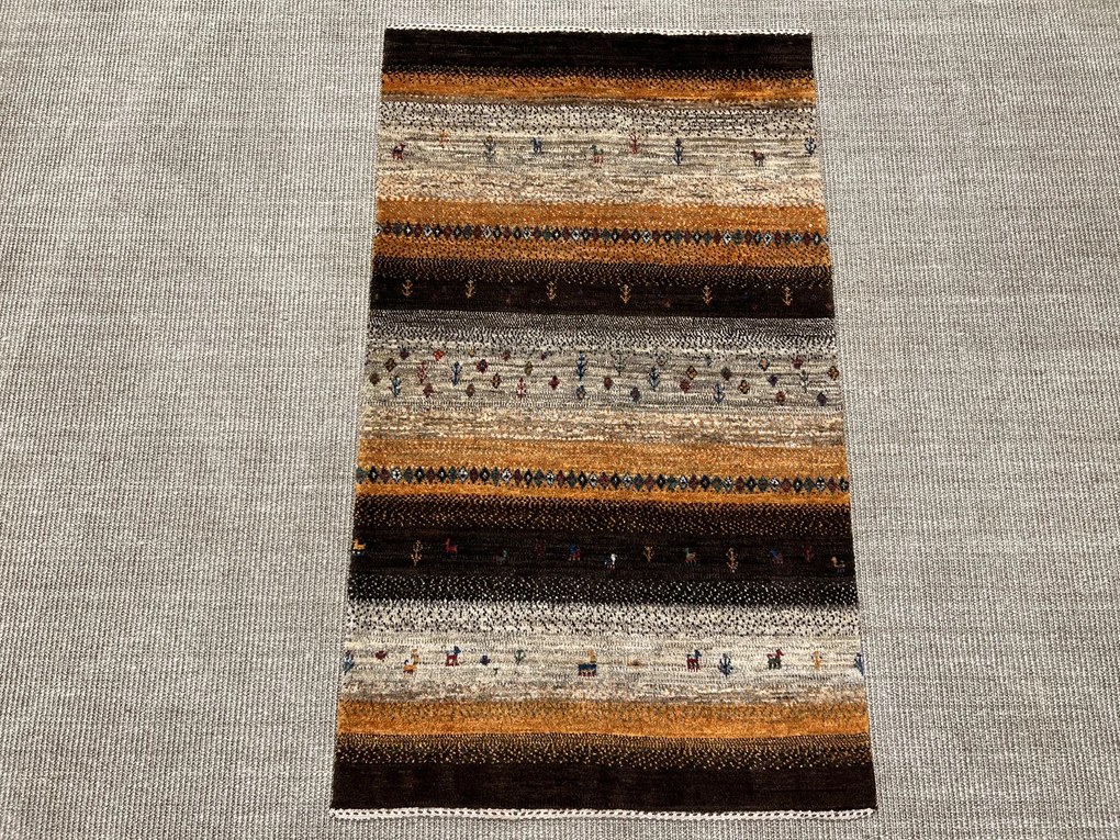 Loribaft Tappeto persiano 120x70 Beige (Iran) Annodato A Mano
