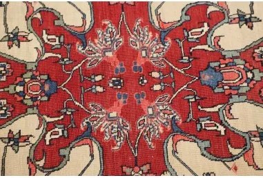Antik Stilizzato Avorio Rosso 142x208 Cm