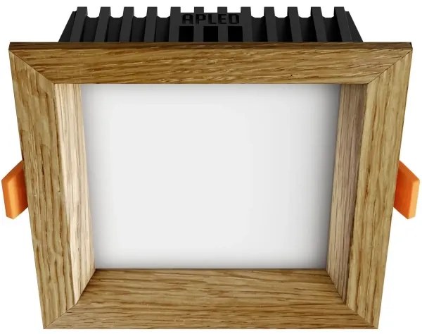APLED - Lampada LED SQUARE WOODLINE LED/6W/230V 4000K 12x12 cm quercia legno solido