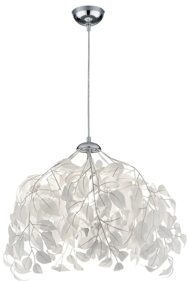 Lampada a sospensione bianca Ciondolo, altezza 150 cm Leavy - Trio