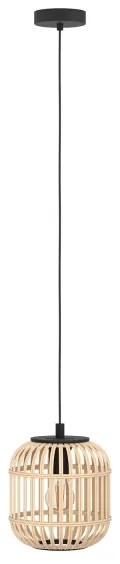 Eglo 43231 - Lampadario a sospensione con filo BORDESLEY 1xE27/28W/230V diam. 210mm