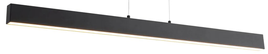 Lampada a sospensione nera con LED dimmerabile a 3 livelli 2700-4000K con interruttore DIP - Keane