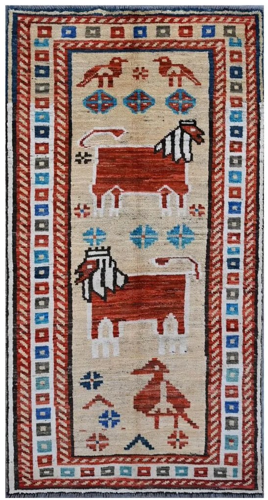 Berber Tappeto orientale 200 x 100 (Pakistan) Annodato A Mano
