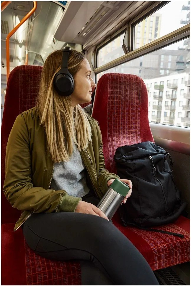 Tazza termica argentata in acciaio inox 340 ml – Black + Blum