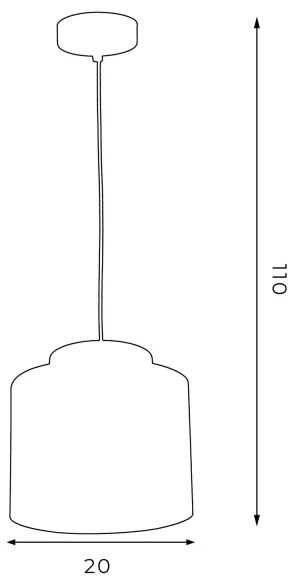 Lampadario su filo HAVARD 1xE27/60W/230V nero/ottone