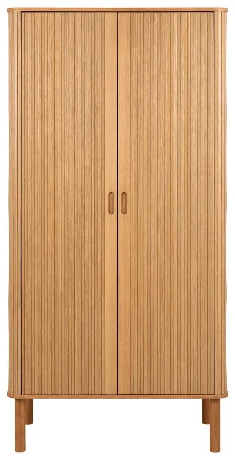 Armadio effetto rovere in colore naturale 100x200x55 cm Langley - Actona