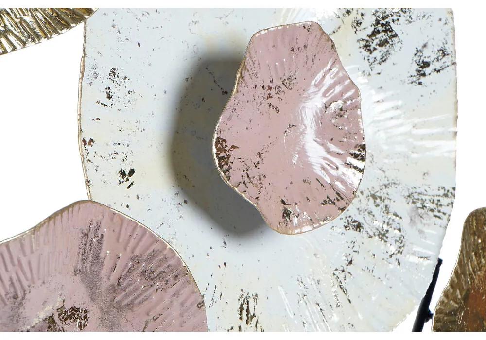 Decorazione da Parete DKD Home Decor Rosa Dorato Metallo (61 x 5.7 x 61 cm)