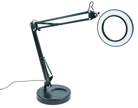 Brilagi - Lampada da tavolo LED dimmerabile con una lente d'ingrandimento LED/12W/5V 3000/4200/6000K nero