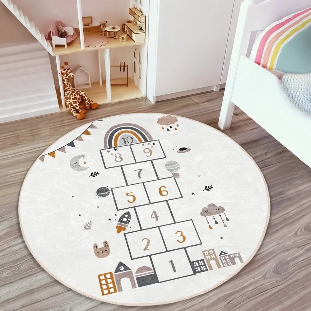 Tappeto per bambini crema ø 80 cm Comfort - Mila Home