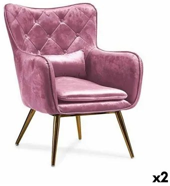 Poltrona Rosa 68 x 92 x 70 cm (2 Unità)