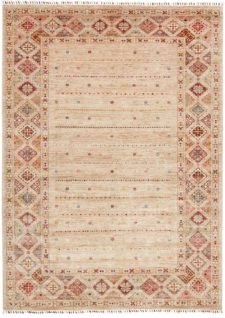Samarkand Tappeto 170 x 240 Grigio (Pakistan) Annodato A Mano